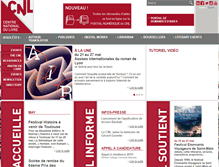 Tablet Screenshot of centrenationaldulivre.fr